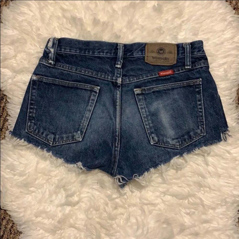 VINTAGE wrangler jean shorts
